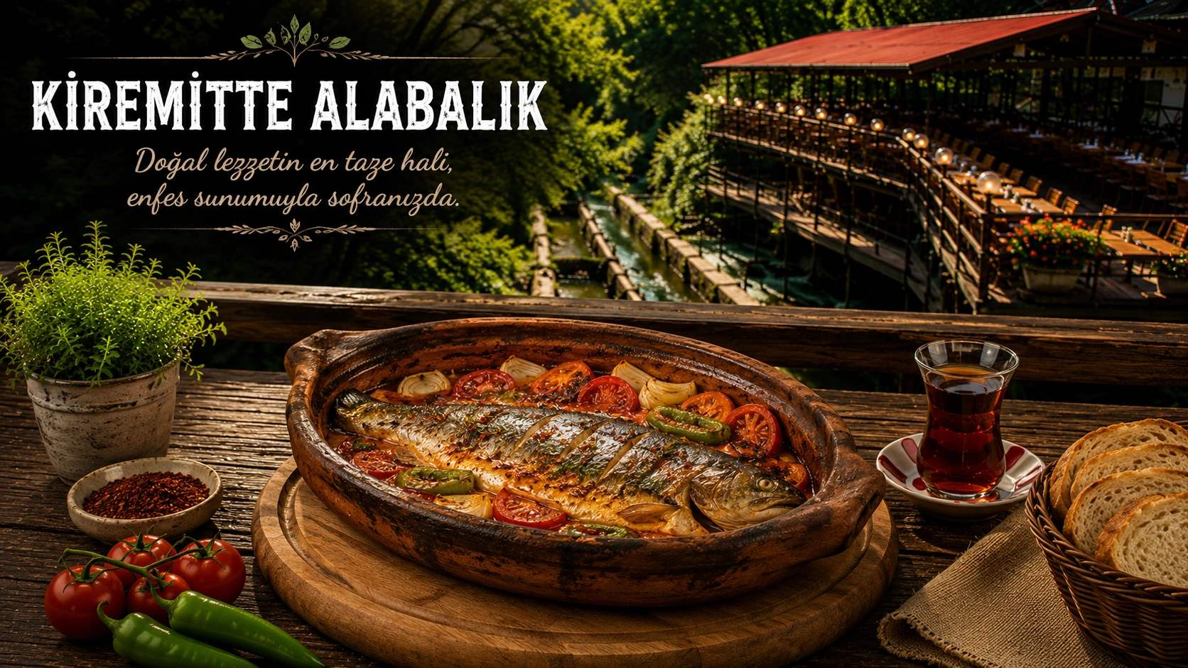Kiremitte Alabalık