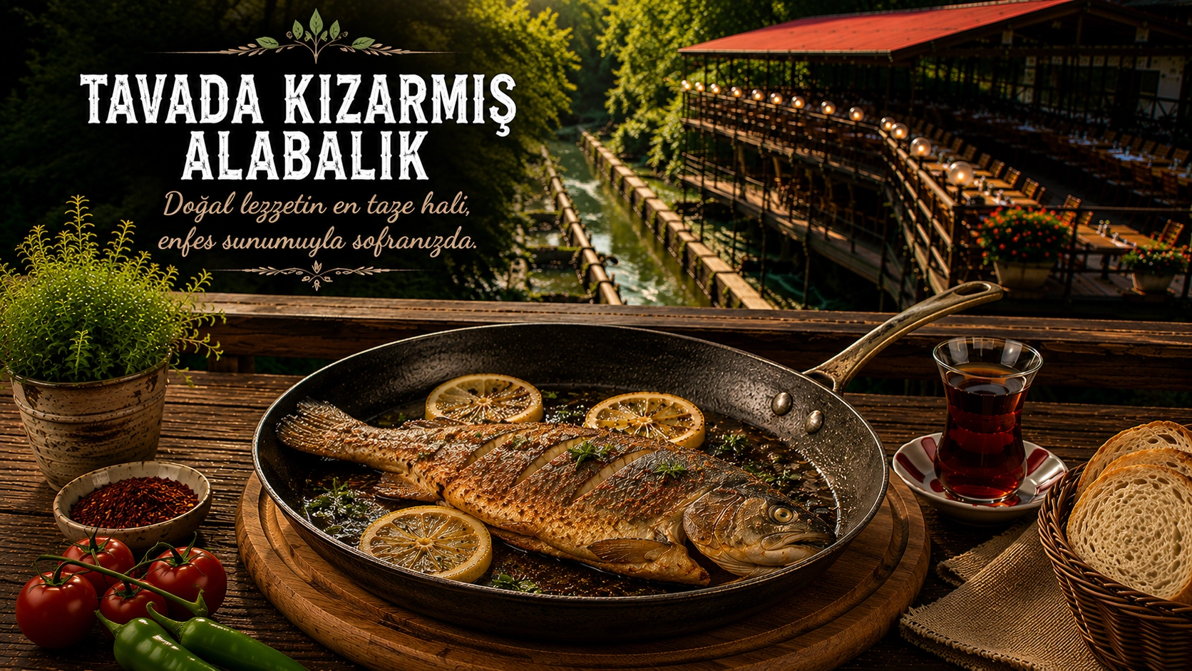 Tavada Kızarmış Alabalık