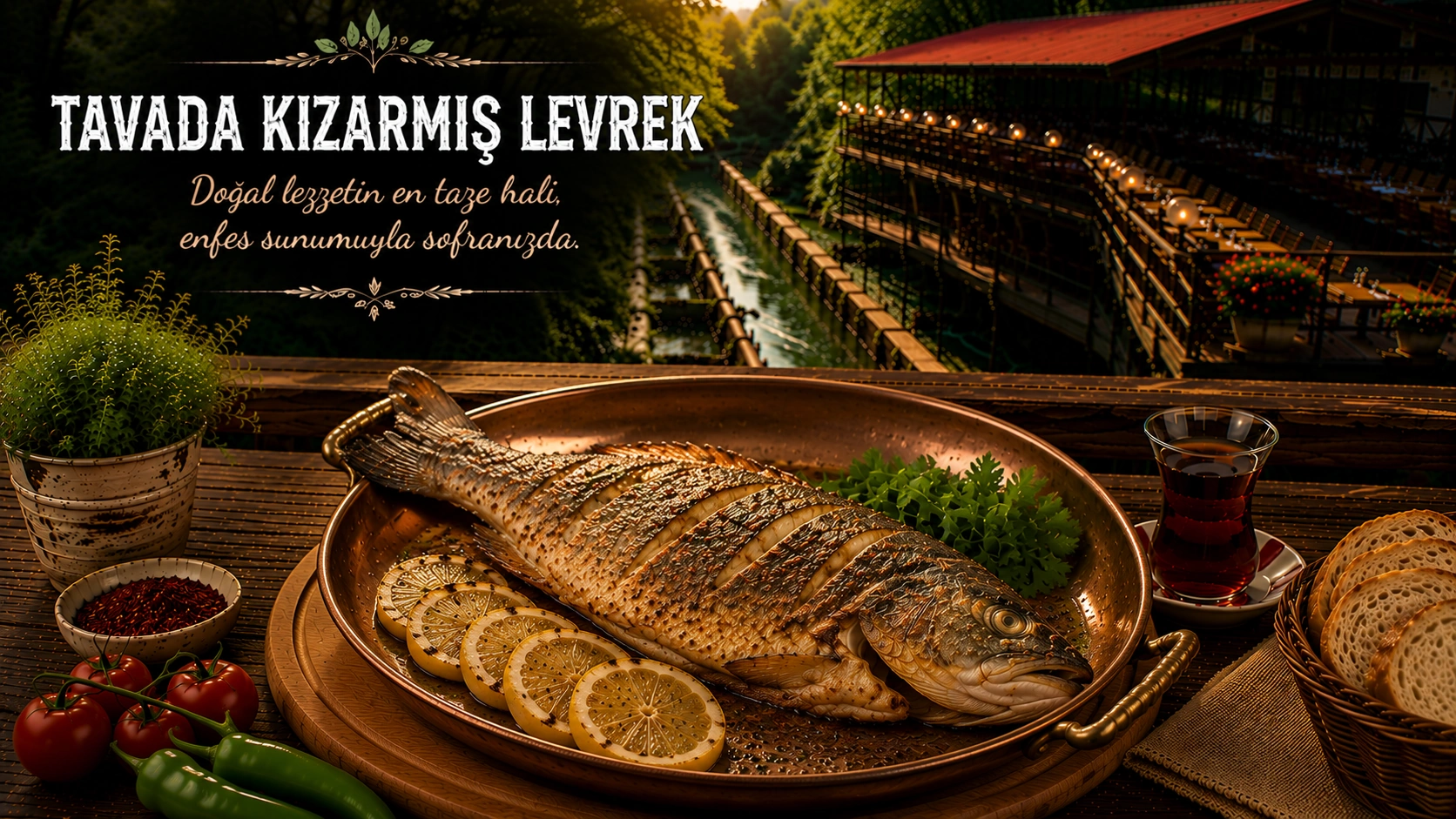 Tavada Kızarmış Levrek